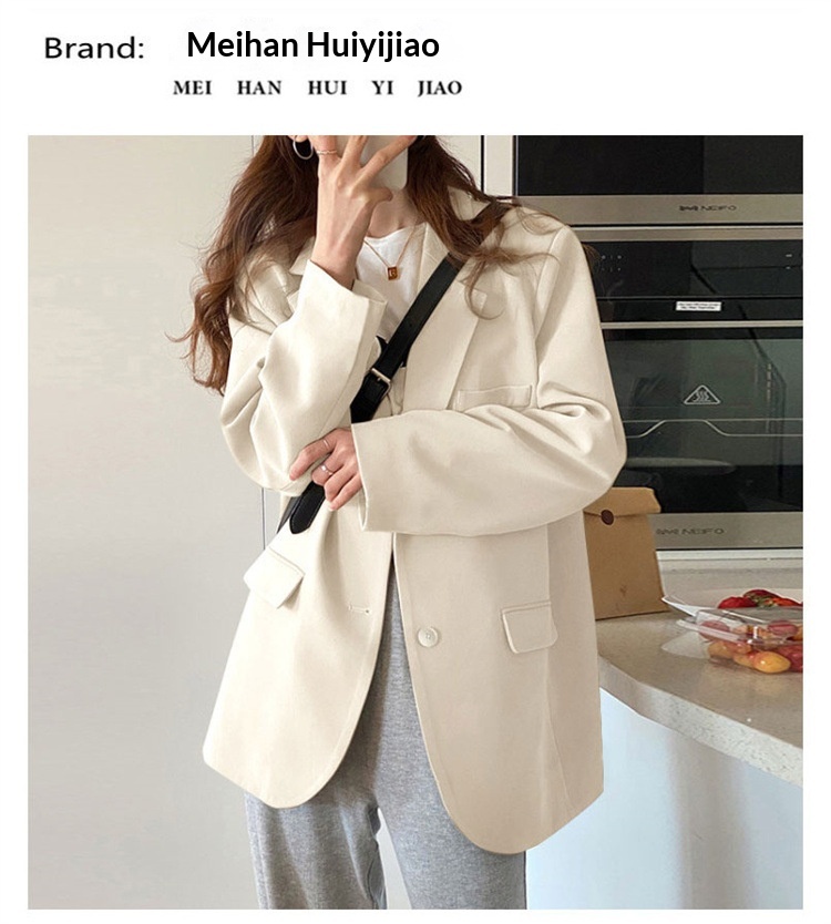 Pink Blazer 2022, Drapey, Suitable Spring, Autumn, Winter, Petite Chic Women's Suit, Casual And Versatile For Commuting_voghion.com