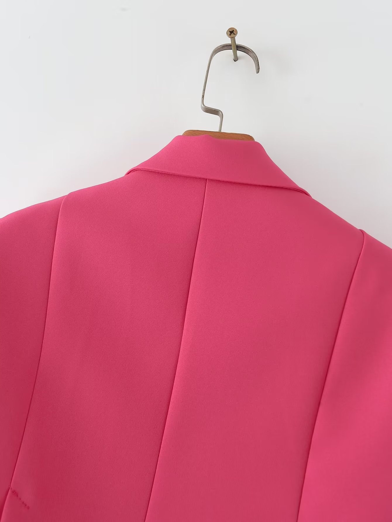 Damen Blazer Im Koreanischen Stil Mit Taillenbindung Einfarbig_voghion.com