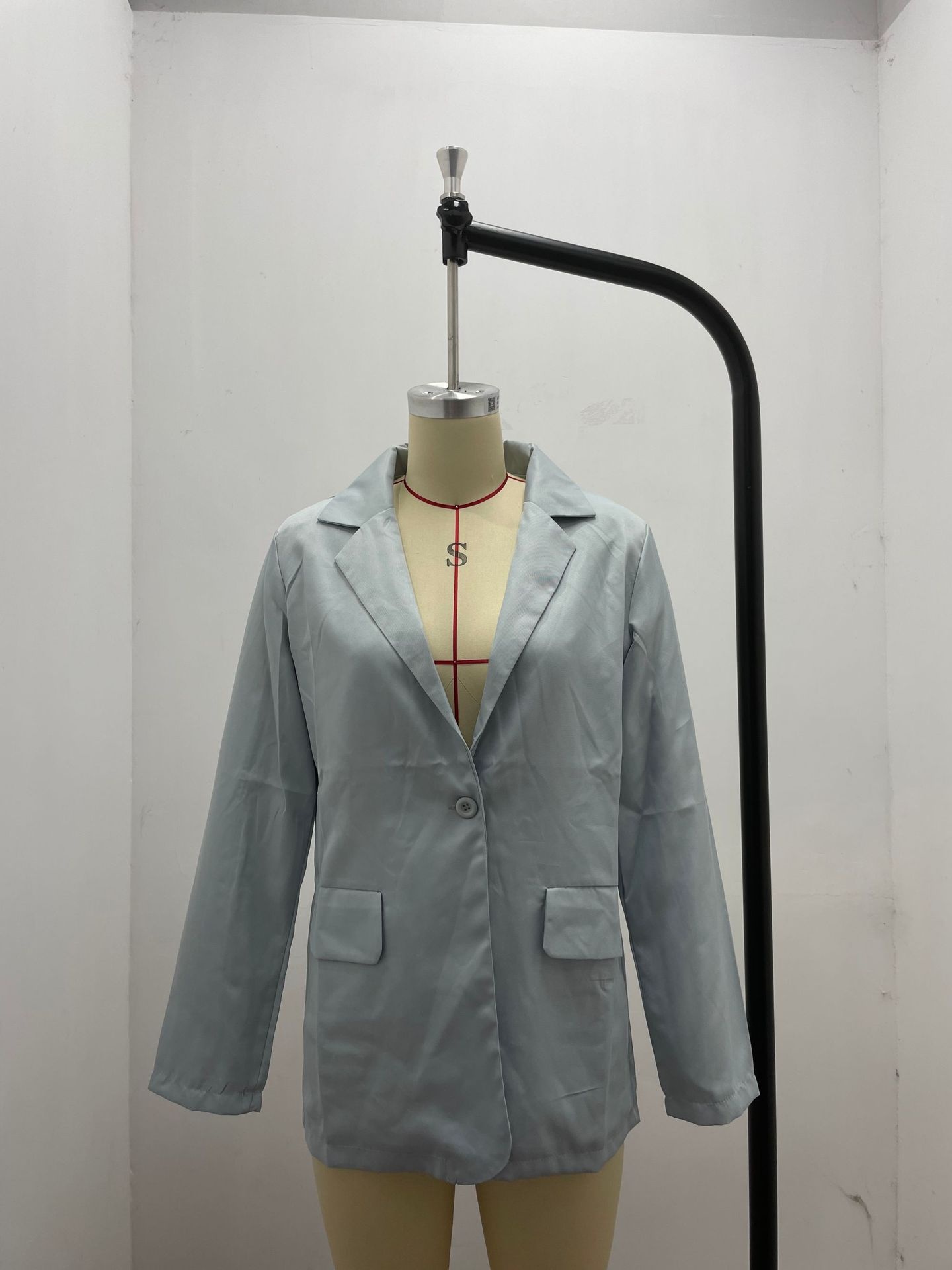2025 Autumn New Elegant Jacket Wish Women's Long Sleeve Solid Color Suit Collar Single-Breasted Blazer_voghion.com