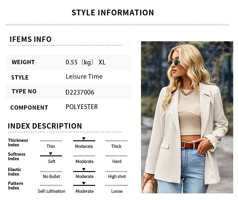 Blazer casual a maniche corte 2025, giacca versatile per l'inverno, ideale per abiti formali professionali da donna con design patchwork._voghion.com