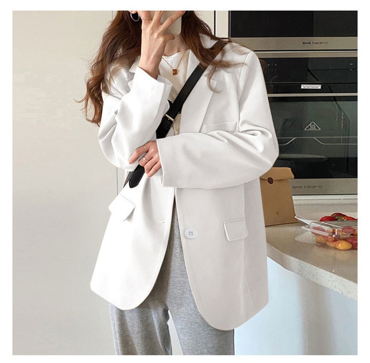 Pink Blazer 2022, Drapey, Suitable Spring, Autumn, Winter, Petite Chic Women's Suit, Casual And Versatile For Commuting_voghion.com