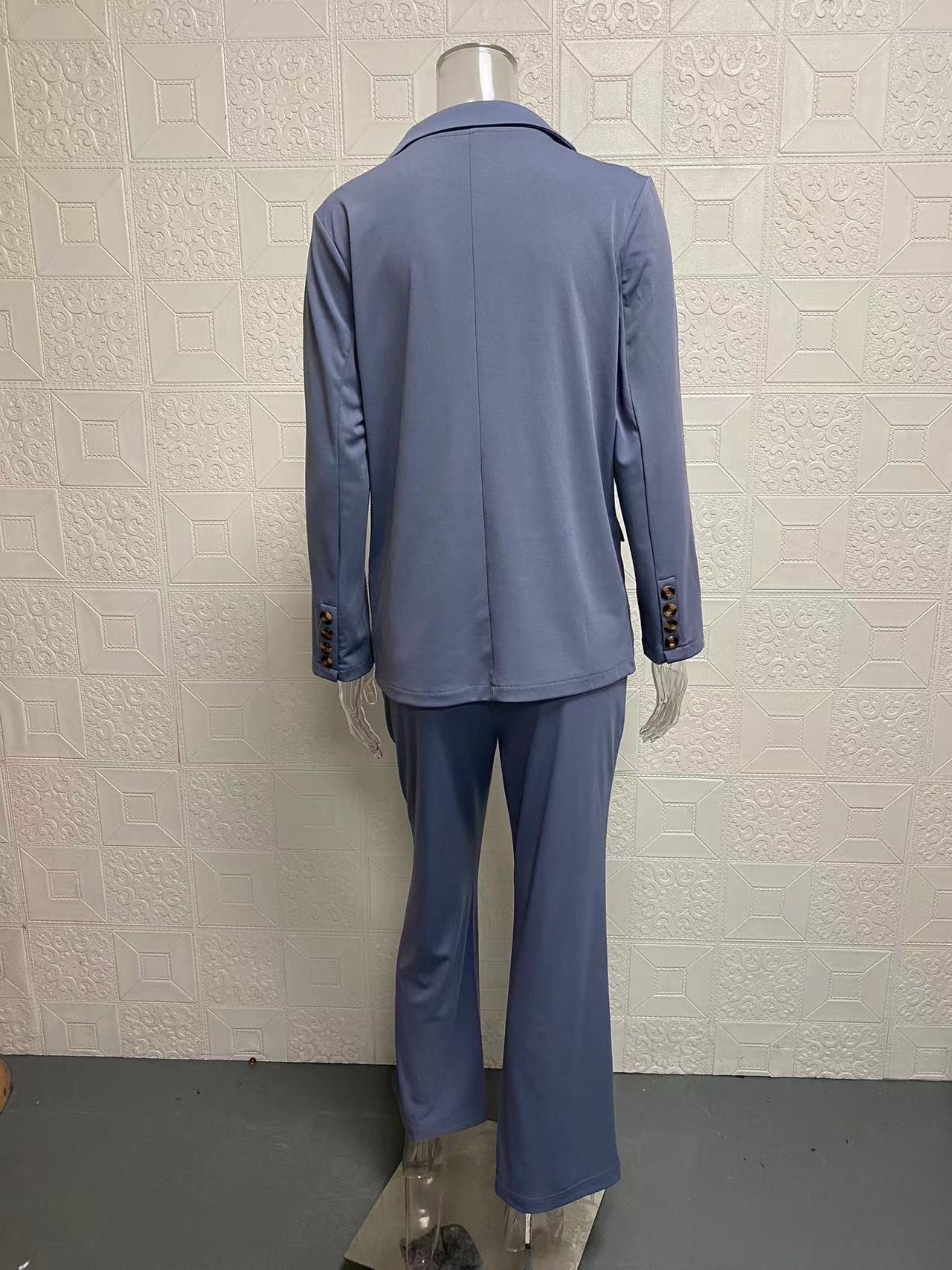 Elegant Blazer For Women Slim Fit Solid Colour Spring Autumn_voghion.com