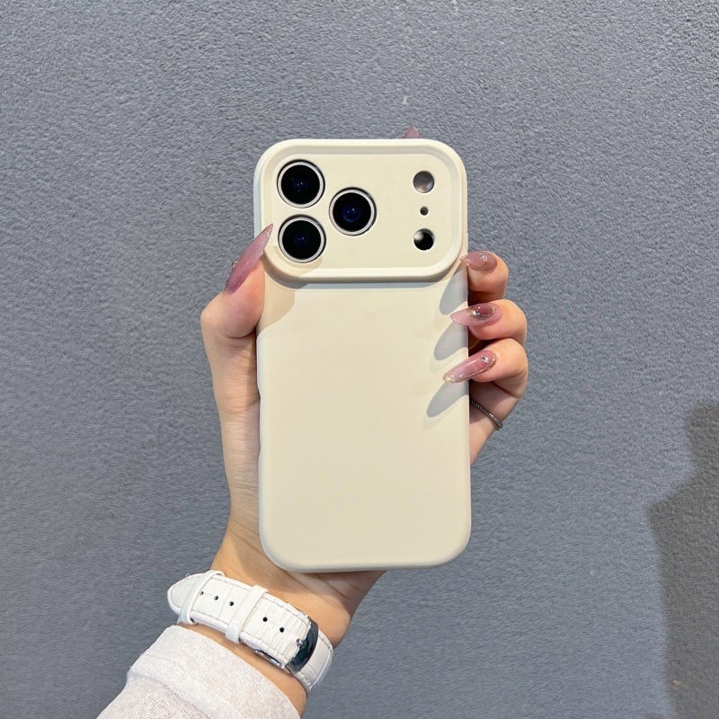 Liquid Silicone Suitable 17, Full Protection Anti-drop Phone Case For IPhone Pro Max, Solid Color With Integrated_voghion.com