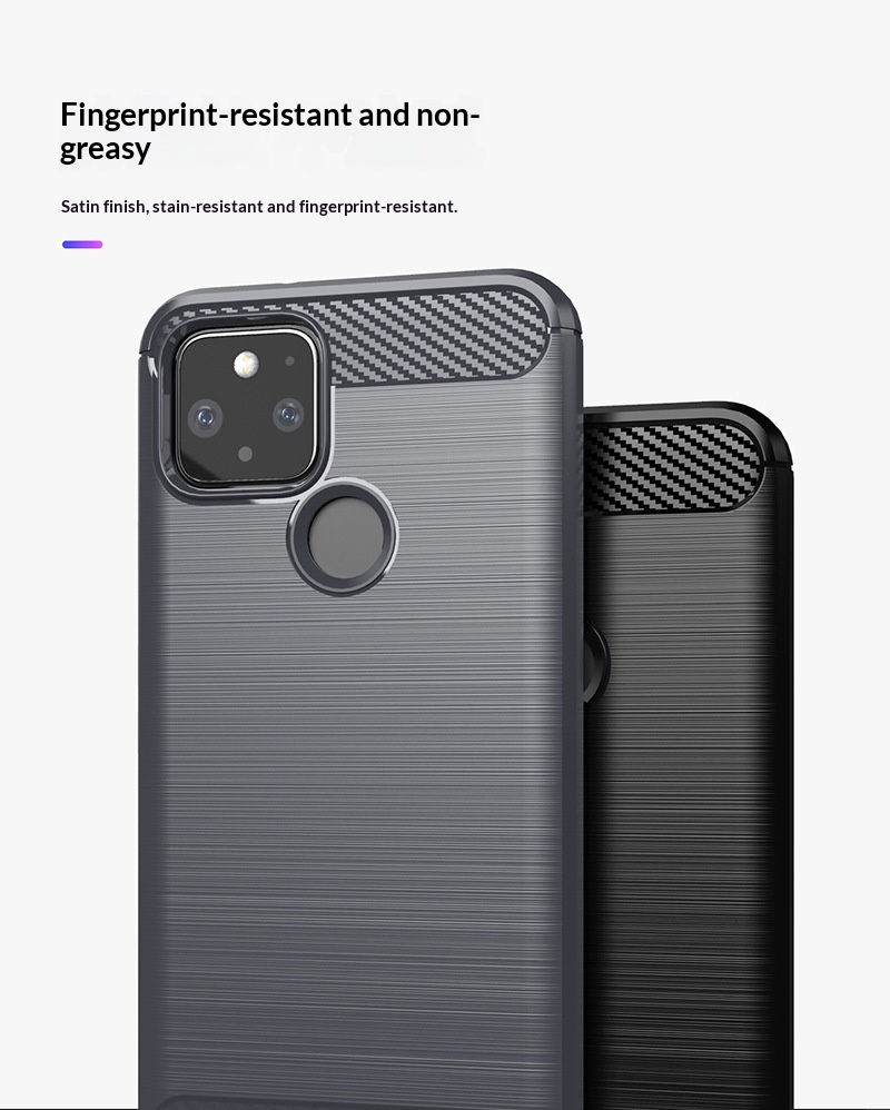 Compatibel met Pixel 5 telefoonhoesje Google beschermhoes 7 Pro ST siliconen geborsteld volledige dekking geïntegreerd_voghion.com