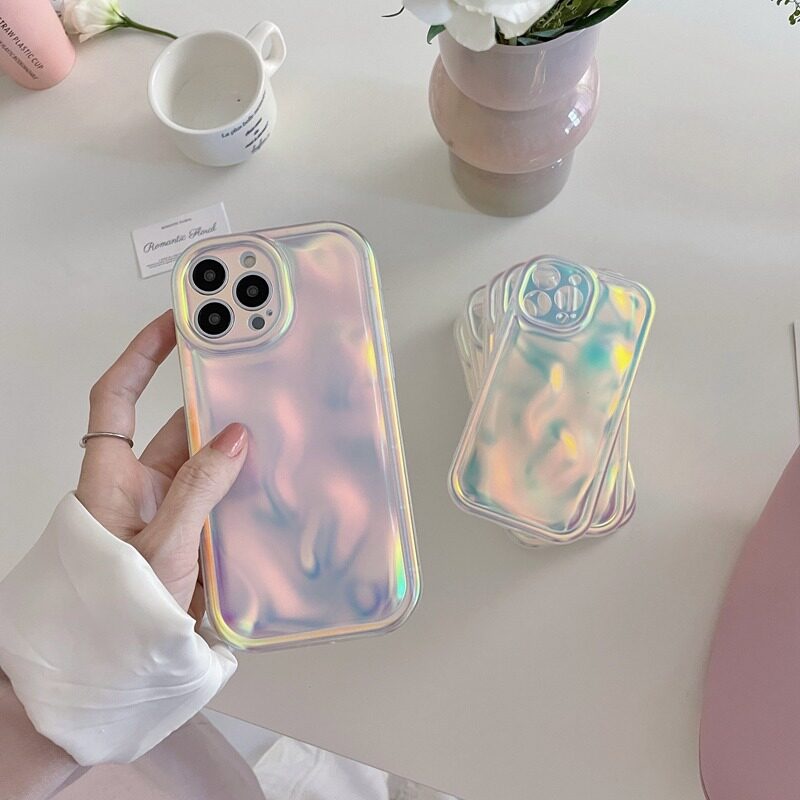 Custodia per iPhone 14 Pro Max in stile Laser di Zhao Lu Si, custodia di alta gamma per iPhone 13, custodia semplice e alla moda con motivo meteorite per iPhone 12._voghion.com