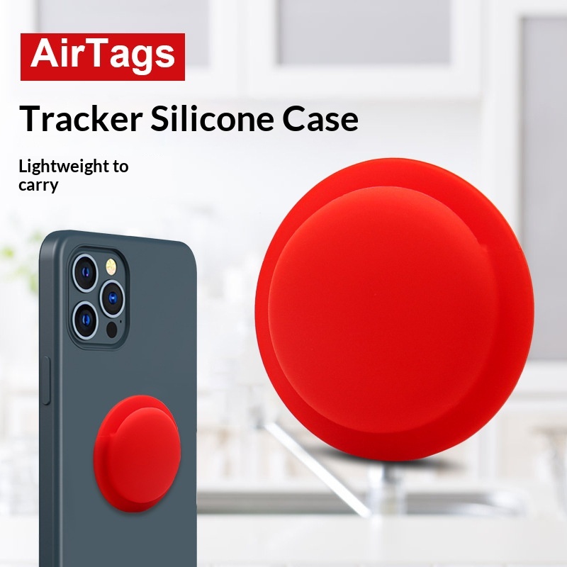 Kompatibel mit AirTags AirTag Silikon Schutzhülle für Ortungsgeräte und Tracker mit vollständiger Abdeckung_voghion.com