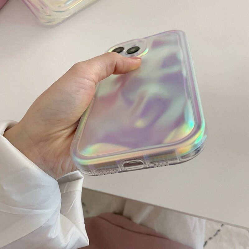 Custodia per iPhone 14 Pro Max in stile Laser di Zhao Lu Si, custodia di alta gamma per iPhone 13, custodia semplice e alla moda con motivo meteorite per iPhone 12._voghion.com