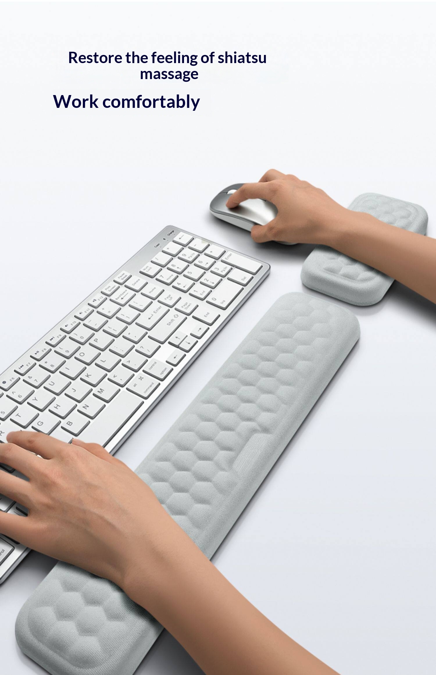 Mechanical Keyboard Memory Foam Mouse Support Comfortable Rest Wrist Pad For Women And Men_voghion.com