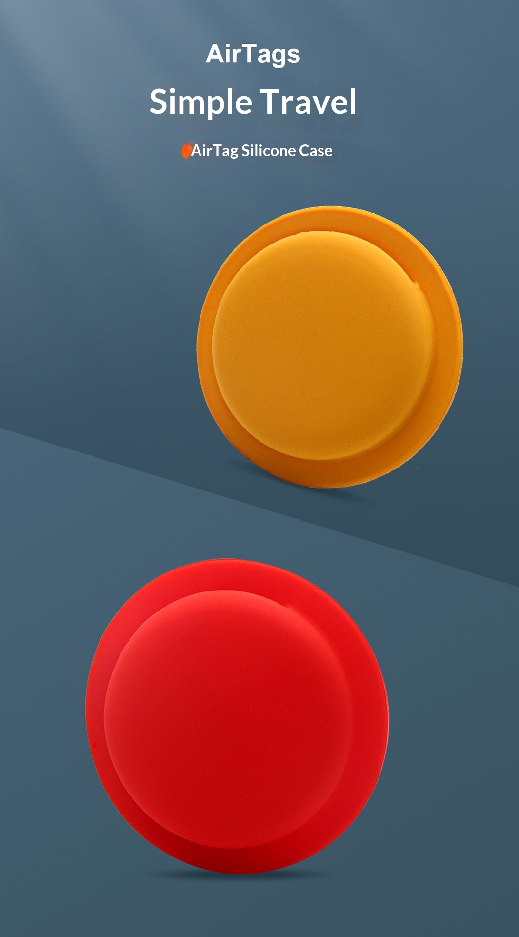 Kompatibel mit AirTags AirTag Silikon Schutzhülle für Ortungsgeräte und Tracker mit vollständiger Abdeckung_voghion.com