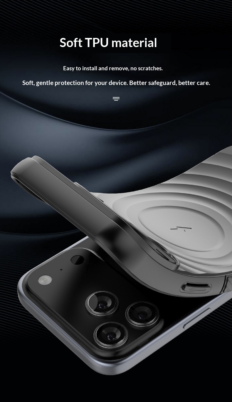 Cross-border Compatible IPhone Series Lens Full Coverage Invisible Stand 17 Corrugated Shockproof Phone Case_voghion.com