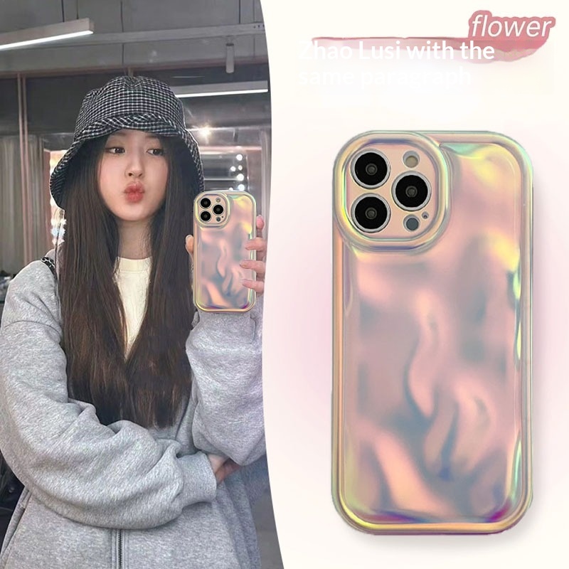 Zhao Lu Sis Handyhülle im gleichen Stil wie das iPhone 14 Pro Max, hochwertige iPhone 13 Hülle mit schlichtem Meteoritenmuster_voghion.com