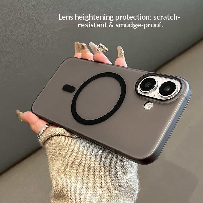 Passend für iPhone 16 Pro Max, neue ultradünne, matte, transparente magnetische Schutzhülle mit Magnetverschluss_voghion.com