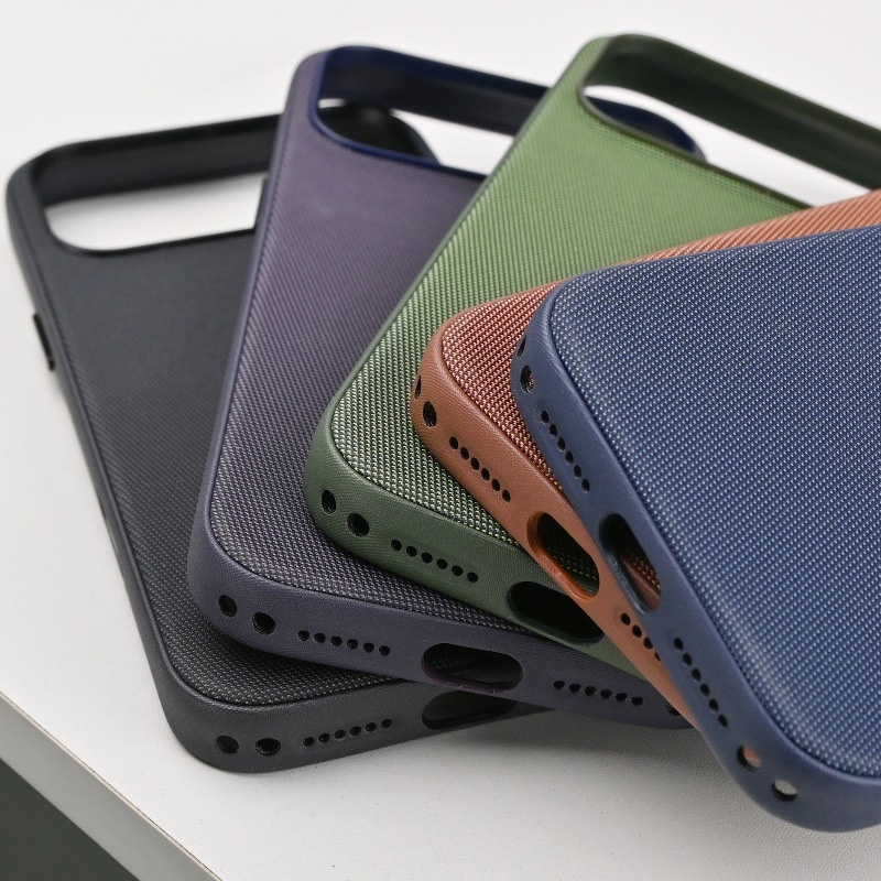 New Compatible With IPhone 17 Pro/Max Tech Fabric Phone Case Camera Control Magnetic Cloth Texture Style_voghion.com
