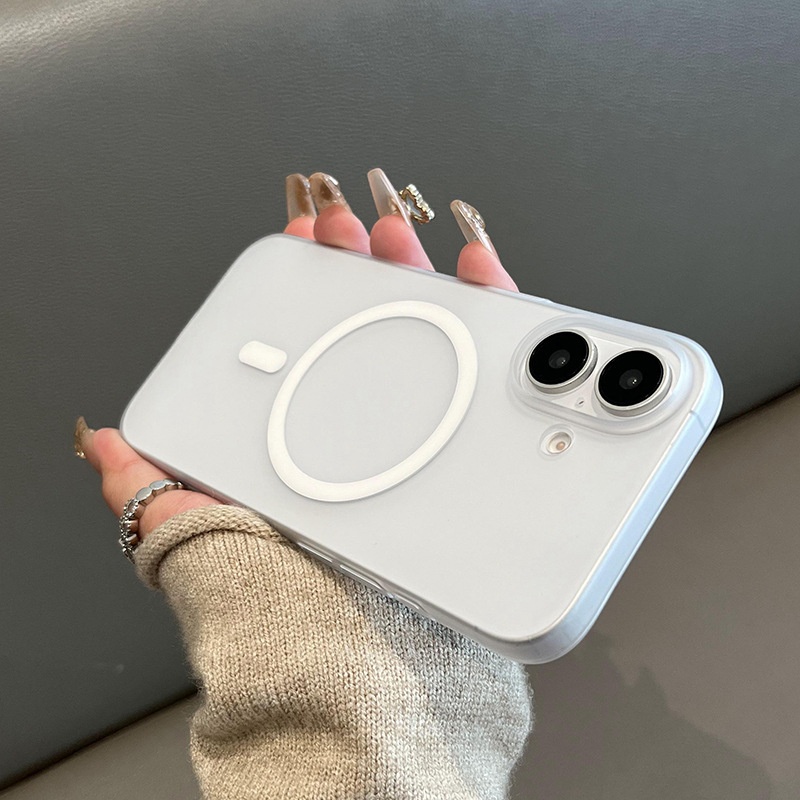 Passend für iPhone 16 Pro Max, neue ultradünne, matte, transparente magnetische Schutzhülle mit Magnetverschluss_voghion.com