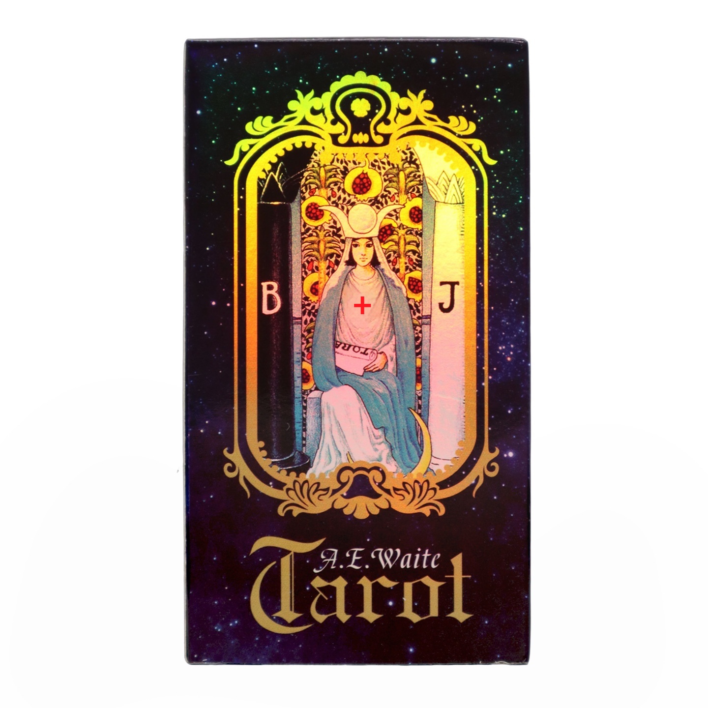 ToyPulse A.E.Weil Officiële Waite Tarot Bordspel Speelkaarten (Effen Laserzilver)_voghion.com