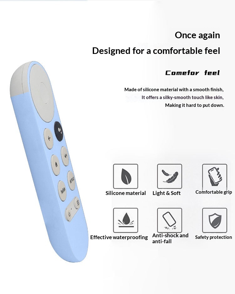 Suitable For TV 2020 Remote Control Chromecast Google Silicone Protective Case_voghion.com