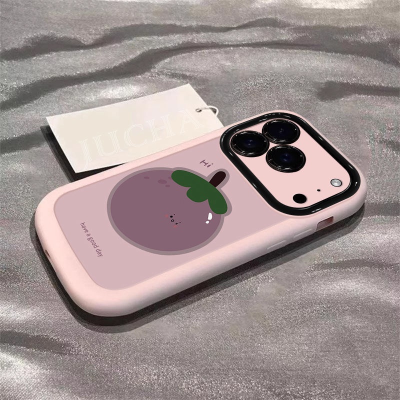Kompatibel mit iPhone 17 Pro Max – Stoßfeste Silikonhülle mit Rundumschutz und Mangostan-Motiv_voghion.com