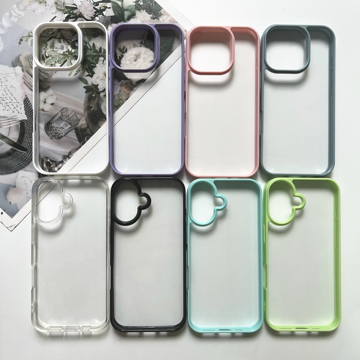 Coque en époxy couleur crème macaron, compatible avec iPhone 16 Pro Max Groove Phone et iPhone 17/15_voghion.com