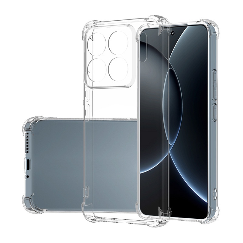 Suitable For Xiaomi 15Tpro Four-corner Anti-drop Phone Case, Redmi Note 15 Transparent TPU Thickened Airbag Soft Case_voghion.com