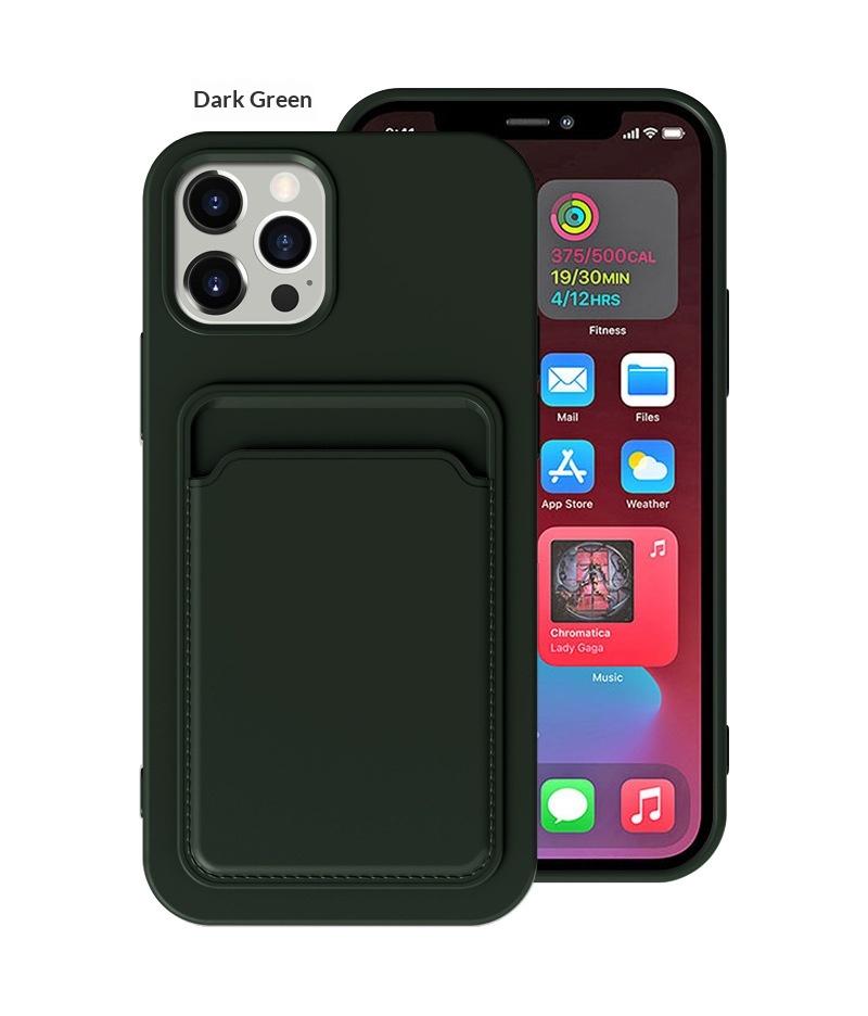 Iphone Case With Card Holder Liquid Silicone Full Coverage_voghion.com