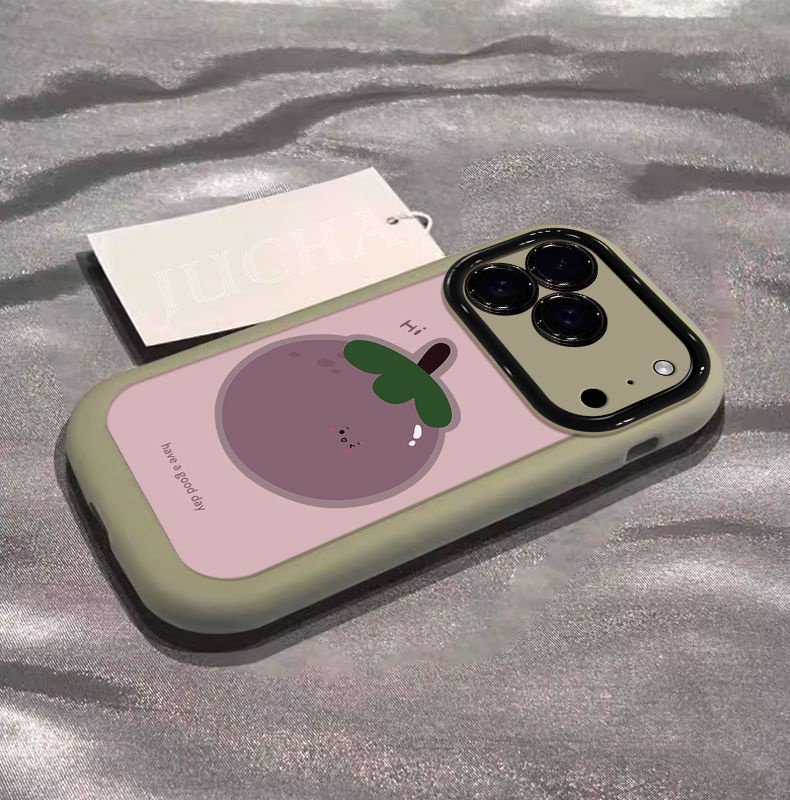 Kompatibel mit iPhone 17 Pro Max – Stoßfeste Silikonhülle mit Rundumschutz und Mangostan-Motiv_voghion.com