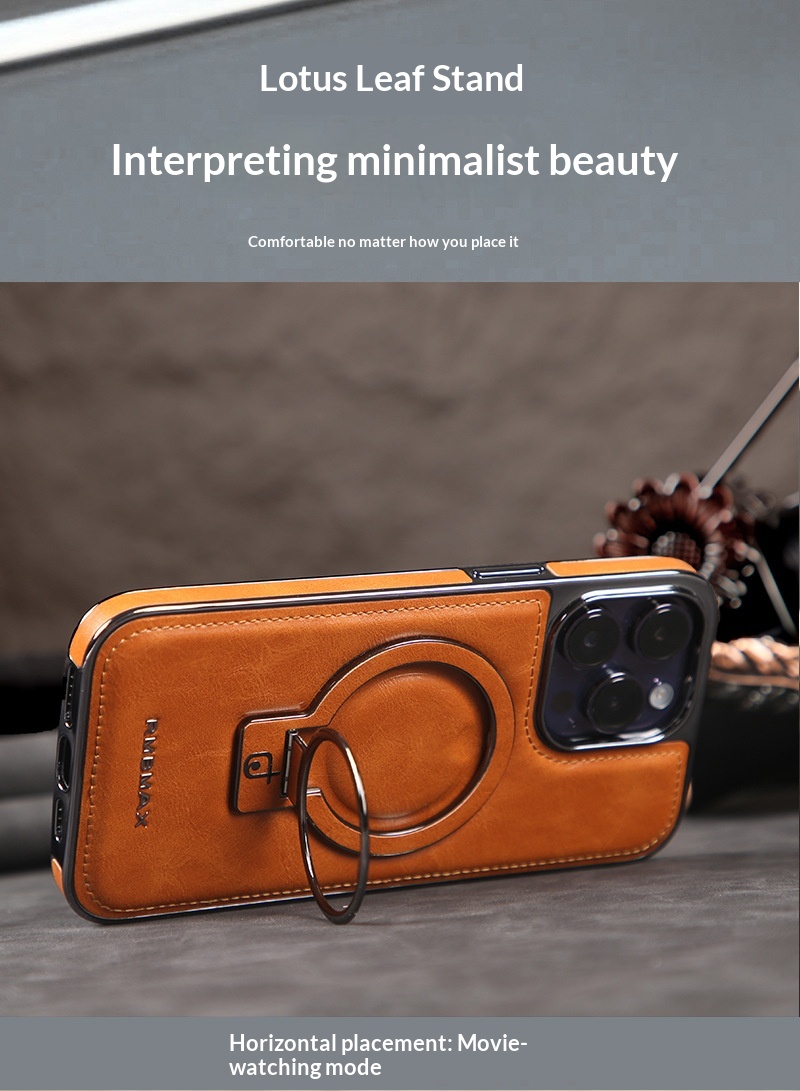 RMBMAX Compatible IPhone 17 Magnetic Phone Case 16 Pro Max Electroplated Stand Protective Cover_voghion.com