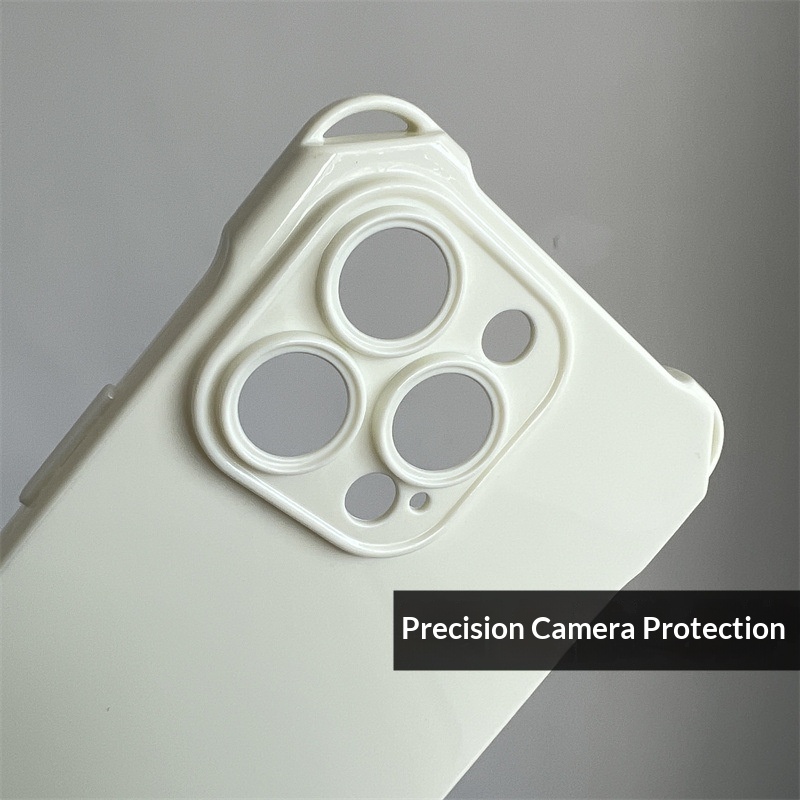 17 Large Four-Corner Cutout Case IPhone 16 Pro Max Compatible Solid Color Precision Hole Anti-Drop Phone Cover 15_voghion.com