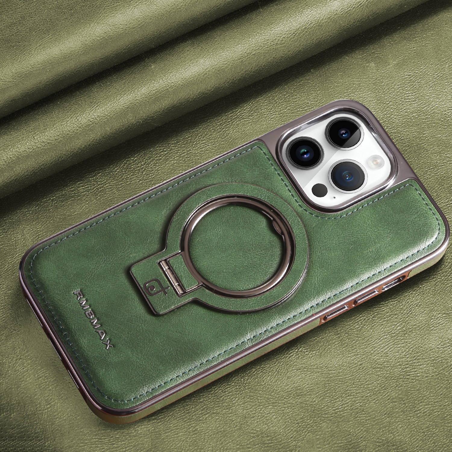 RMBMAX Kompatible magnetische Handyhülle für iPhone 17 und 16 Pro Max mit galvanisierter Standfunktion – Schutzhülle_voghion.com