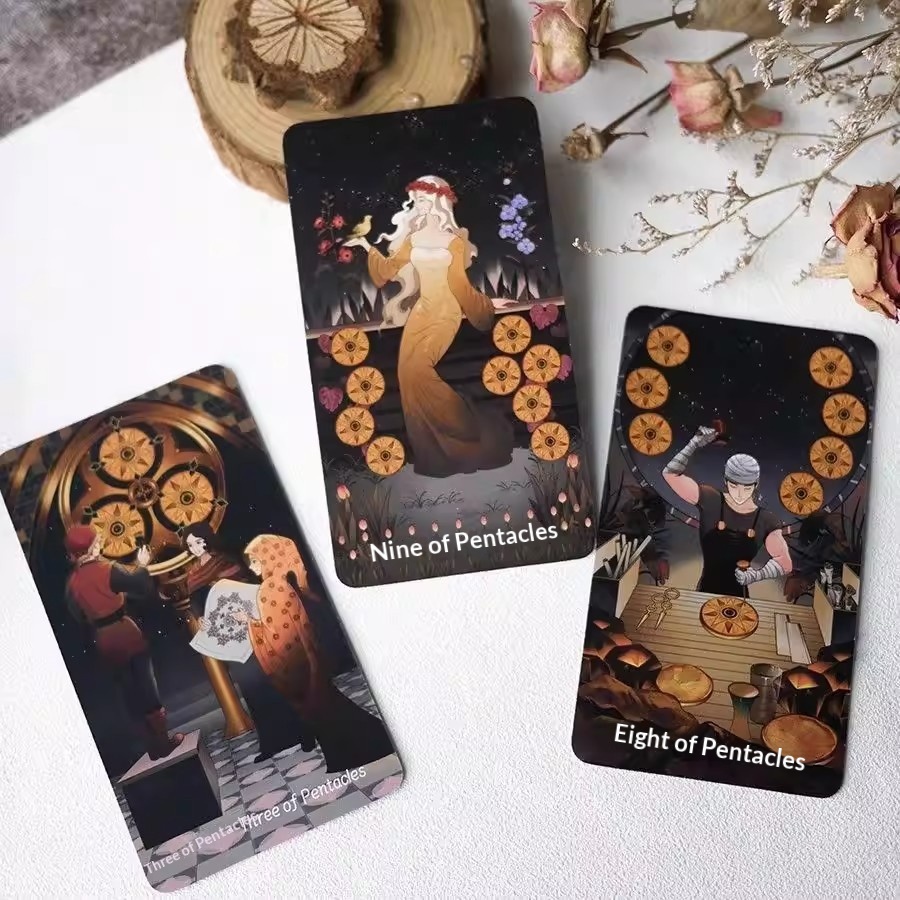 Jogo de cartas tarot globe trotter starry night clássico 78_voghion.com