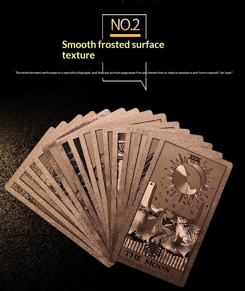 Rose Waite Tarot Deck With Gold Foil Complete Set For Beginners_voghion.com