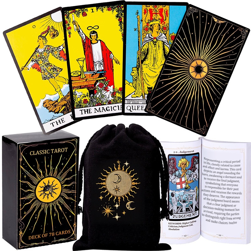 Complete set waite tarotkaarten met instructies goud_voghion.com