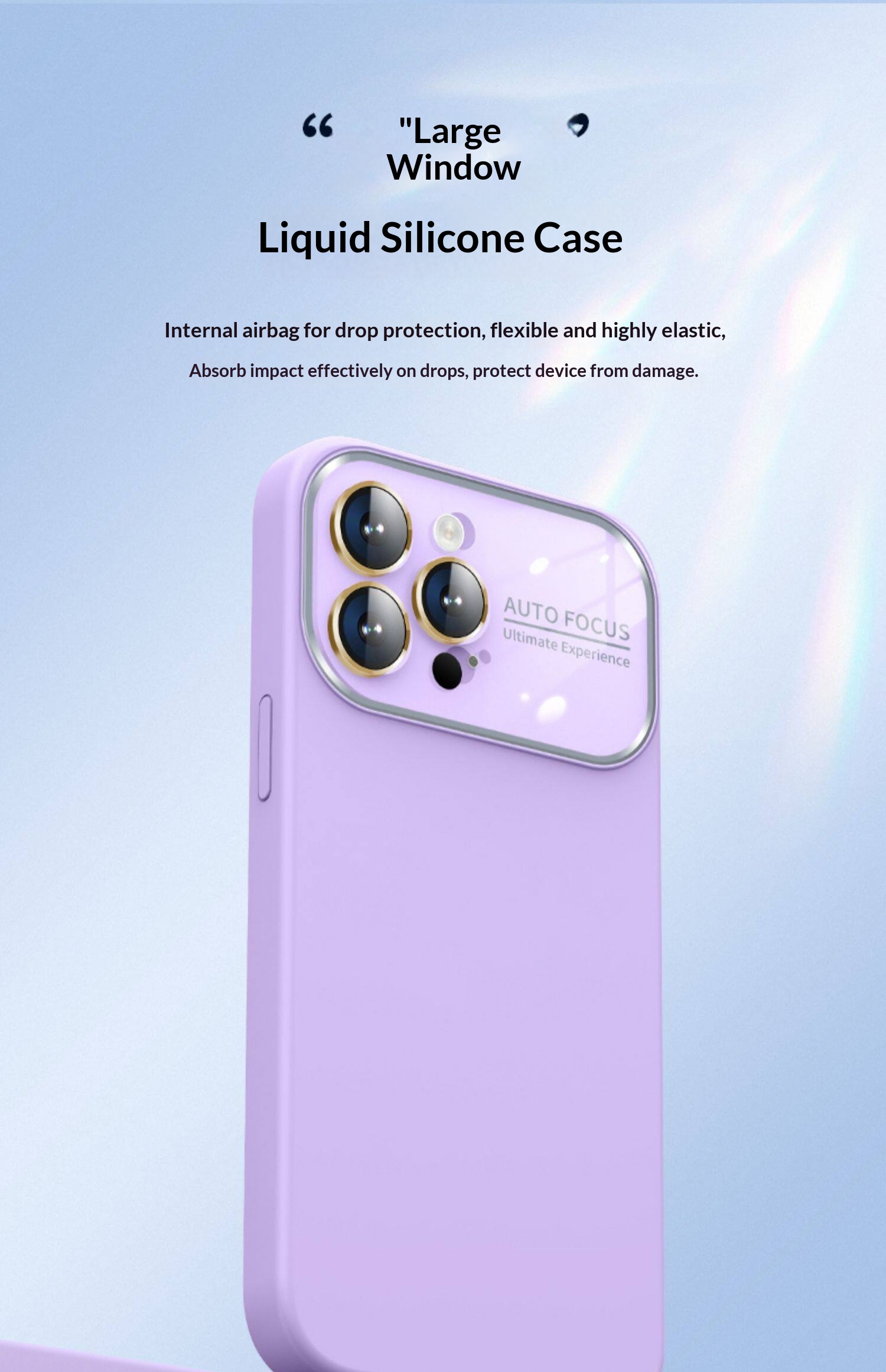 Liquid Large Window Compatible 17 Pro Max Phone Case IPhone 16 With Lens Protector Silicone Protective Cover 15_voghion.com