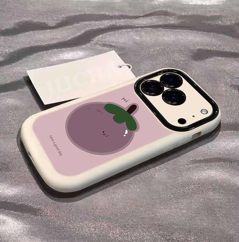 Kompatibel mit iPhone 17 Pro Max – Stoßfeste Silikonhülle mit Rundumschutz und Mangostan-Motiv_voghion.com