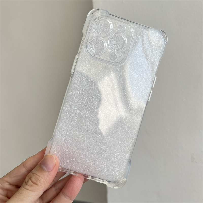 17 Large Four-Corner Cutout Case IPhone 16 Pro Max Compatible Solid Color Precision Hole Anti-Drop Phone Cover 15_voghion.com