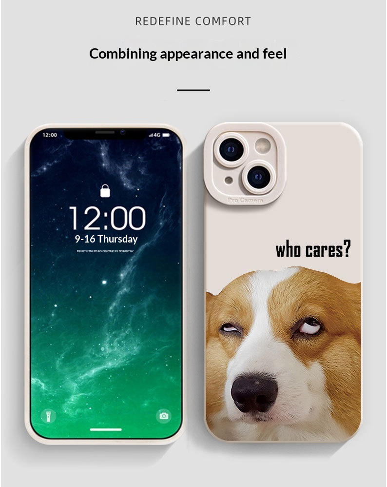 Funny Corgi Compatible With Iphone 14 Phone IPhone 15 Pro Max Fun 7/8 Plus Matte 13 Soft Case_voghion.com