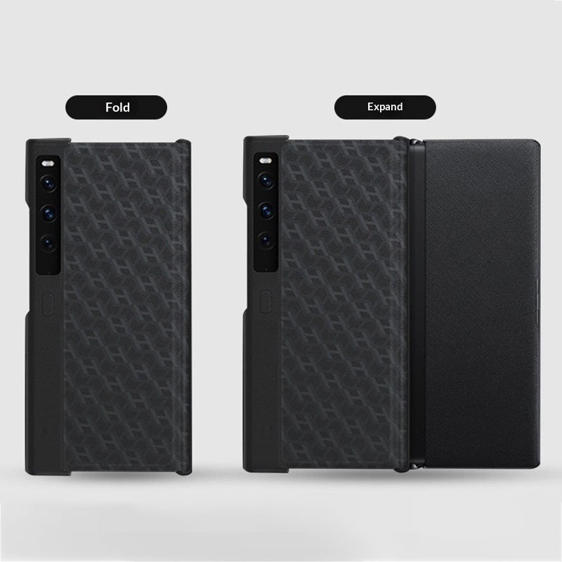 Compatible Huawei 2 Phone Business Mate Xs Foldable Screen Stand Shockproof H Leather Protective Case_voghion.com