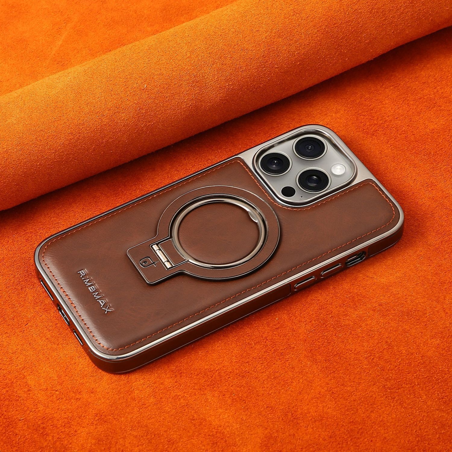 RMBMAX Kompatible magnetische Handyhülle für iPhone 17 und 16 Pro Max mit galvanisierter Standfunktion – Schutzhülle_voghion.com