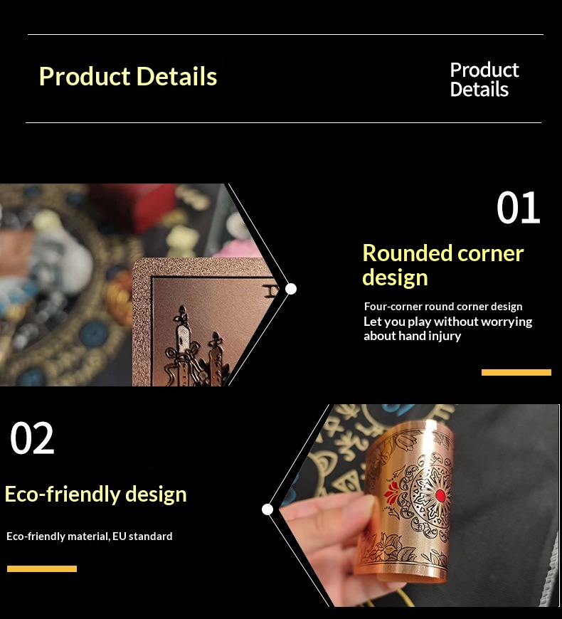 Rose Waite Tarot Deck With Gold Foil Complete Set For Beginners_voghion.com