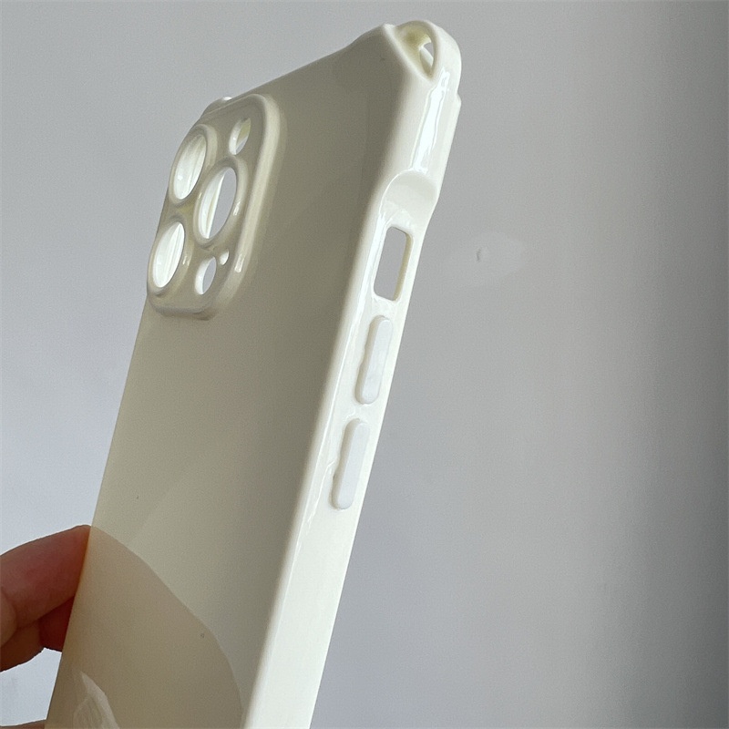 17 Large Four-Corner Cutout Case IPhone 16 Pro Max Compatible Solid Color Precision Hole Anti-Drop Phone Cover 15_voghion.com