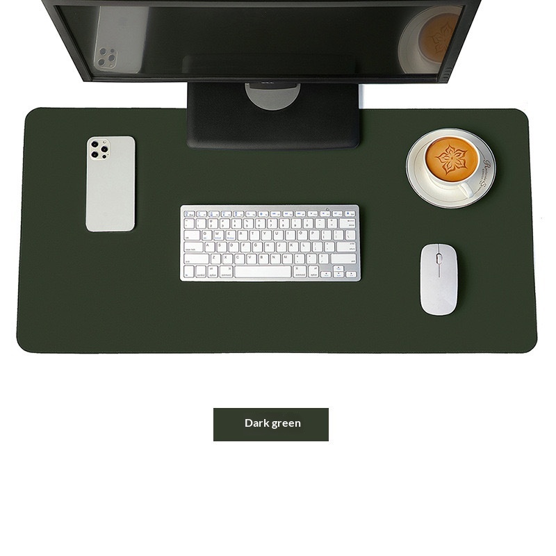 Double-sided Leather Desk Mat And Keyboard Mouse Pad For Office_voghion.com