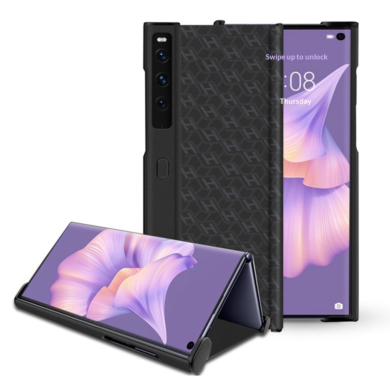 Compatible Huawei 2 Phone Business Mate Xs Foldable Screen Stand Shockproof H Leather Protective Case_voghion.com