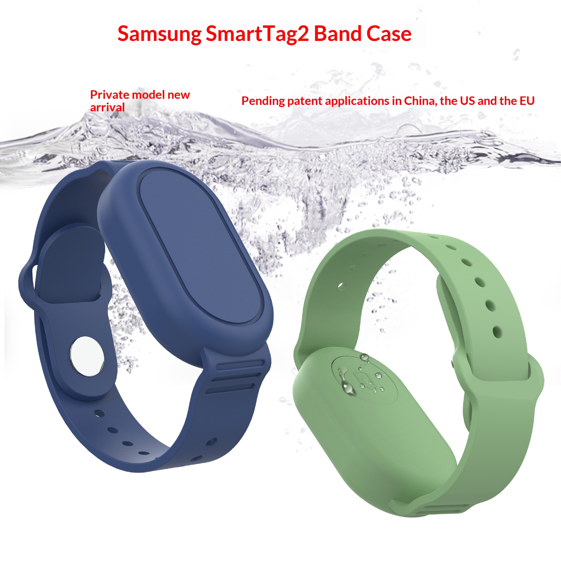 Suitable For Samsung SmartTag2 Wristband Case Anti-Lost Tracker Silicone Watch Strap Waterproof Protective Shell_voghion.com