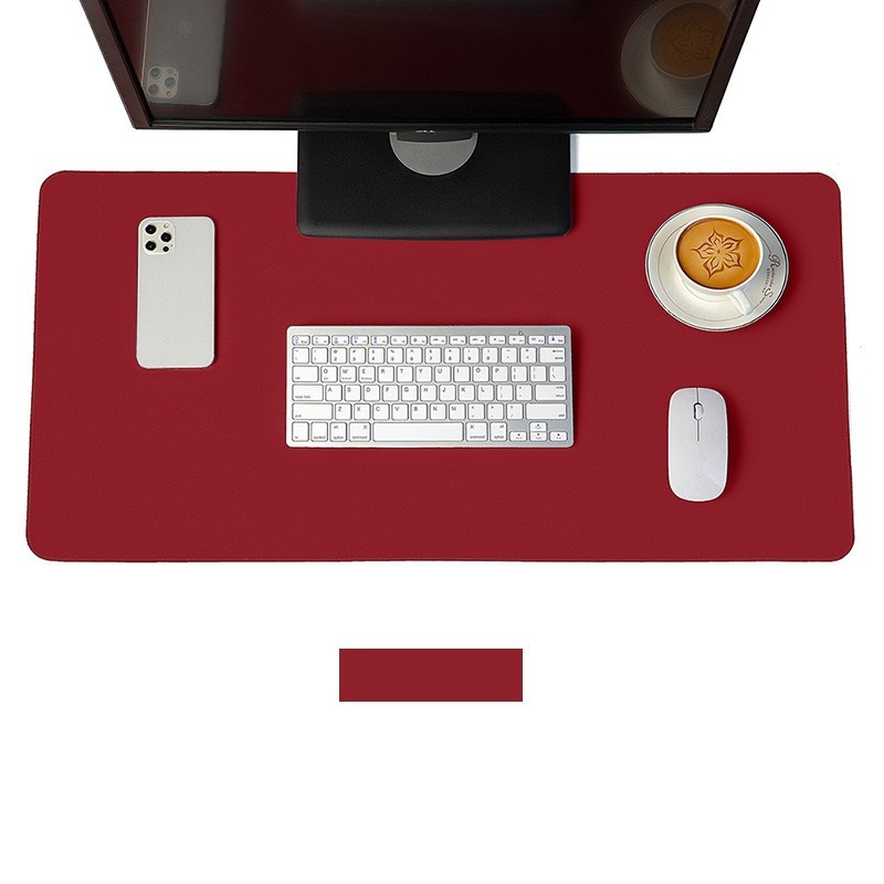 Double-sided Leather Desk Mat And Keyboard Mouse Pad For Office_voghion.com