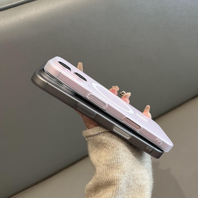 Passend für iPhone 16 Pro Max, neue ultradünne, matte, transparente magnetische Schutzhülle mit Magnetverschluss_voghion.com