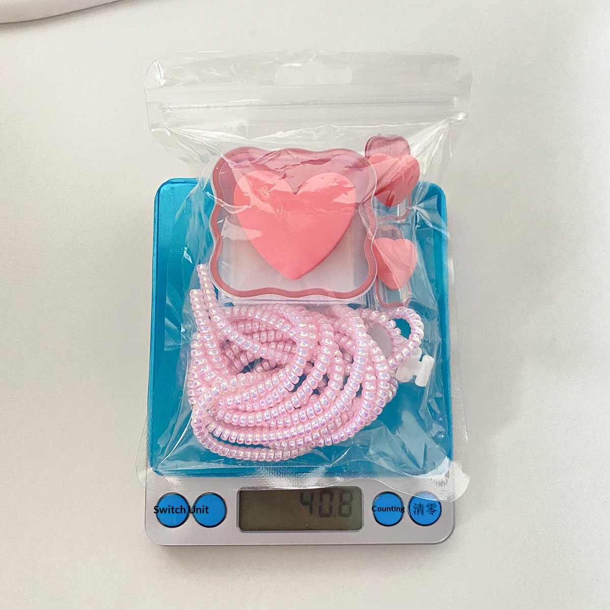 20W Wave Bow Protective Case Suitable For IPhone 14 Plus/13, Data Cable Winding Strap In Stock_voghion.com