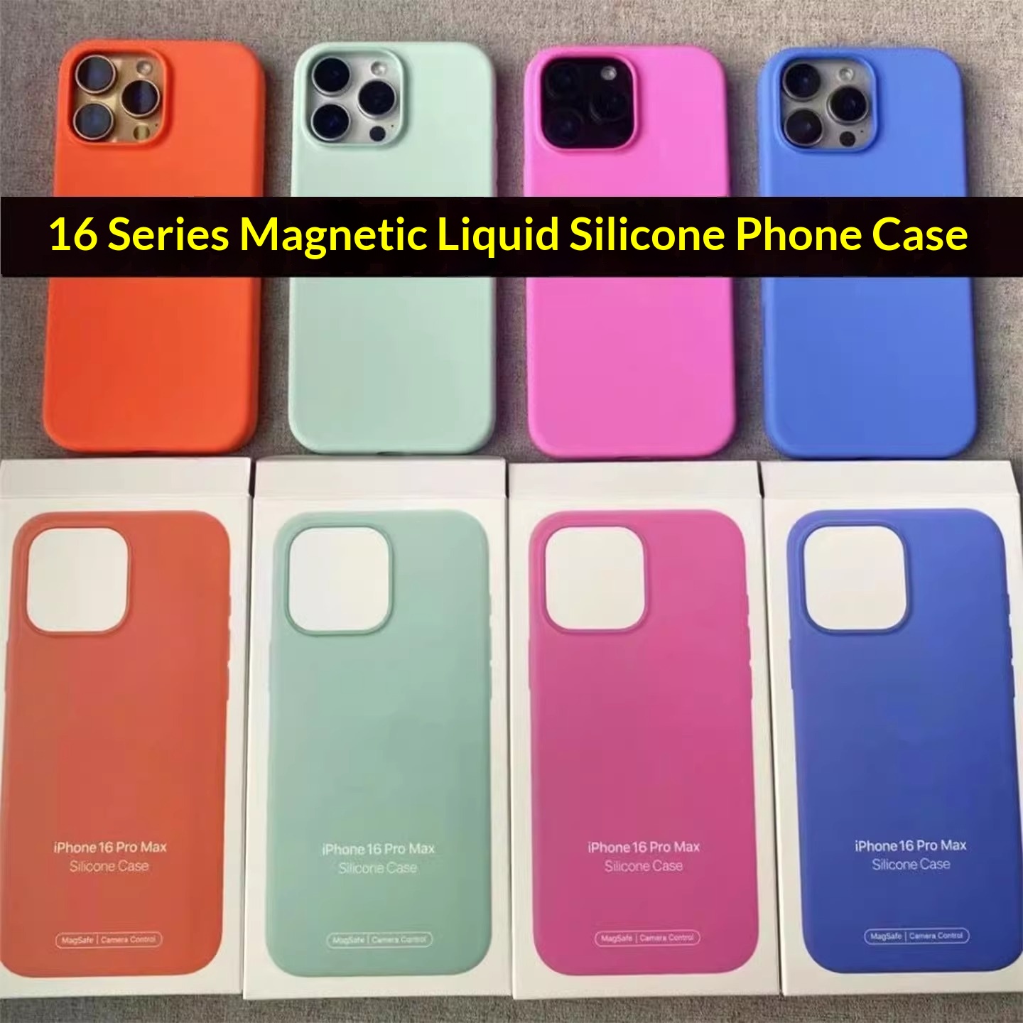 Compatible With Phone Case Magnetic Animation IPhone Max Liquid Silicone 16 Pro Camera Button_voghion.com