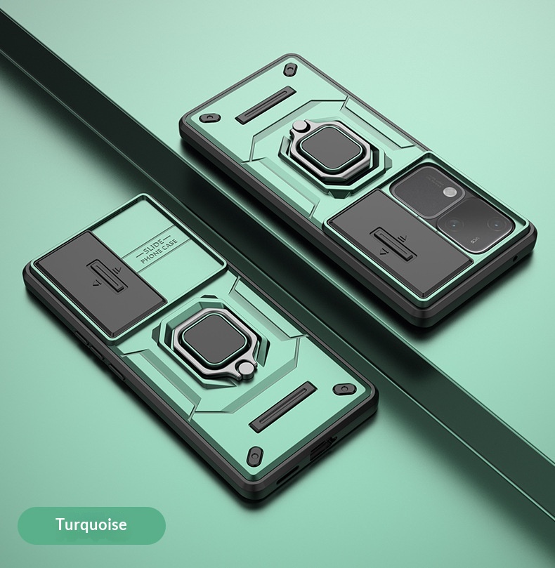 Mobile Phone Case For Vivo V60 Combat Bear With Sliding Stand_voghion.com