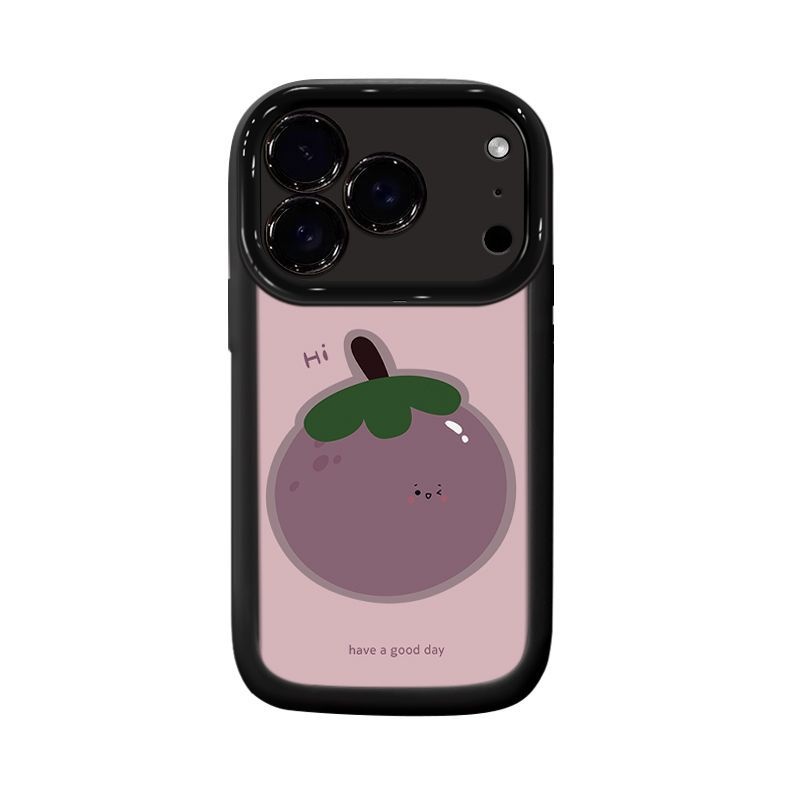 Kompatibel mit iPhone 17 Pro Max – Stoßfeste Silikonhülle mit Rundumschutz und Mangostan-Motiv_voghion.com