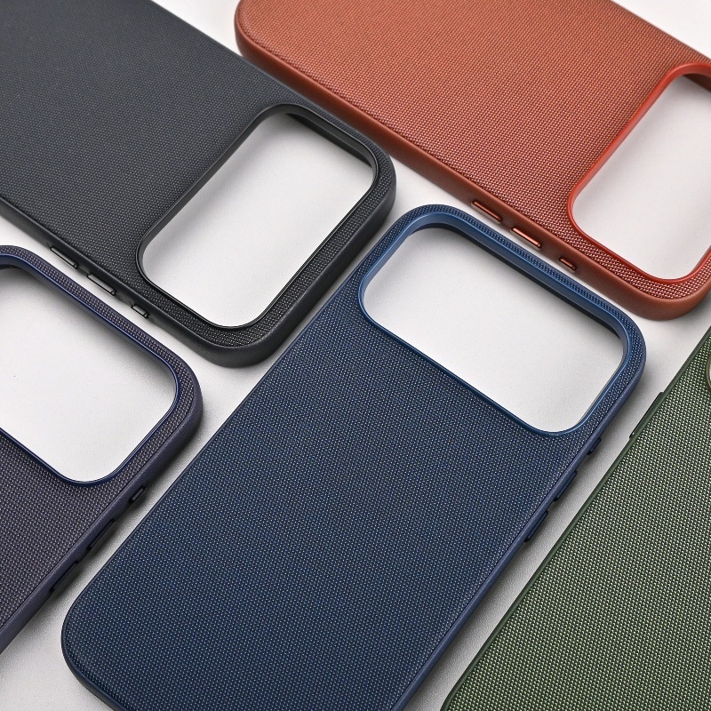 New Compatible With IPhone 17 Pro/Max Tech Fabric Phone Case Camera Control Magnetic Cloth Texture Style_voghion.com