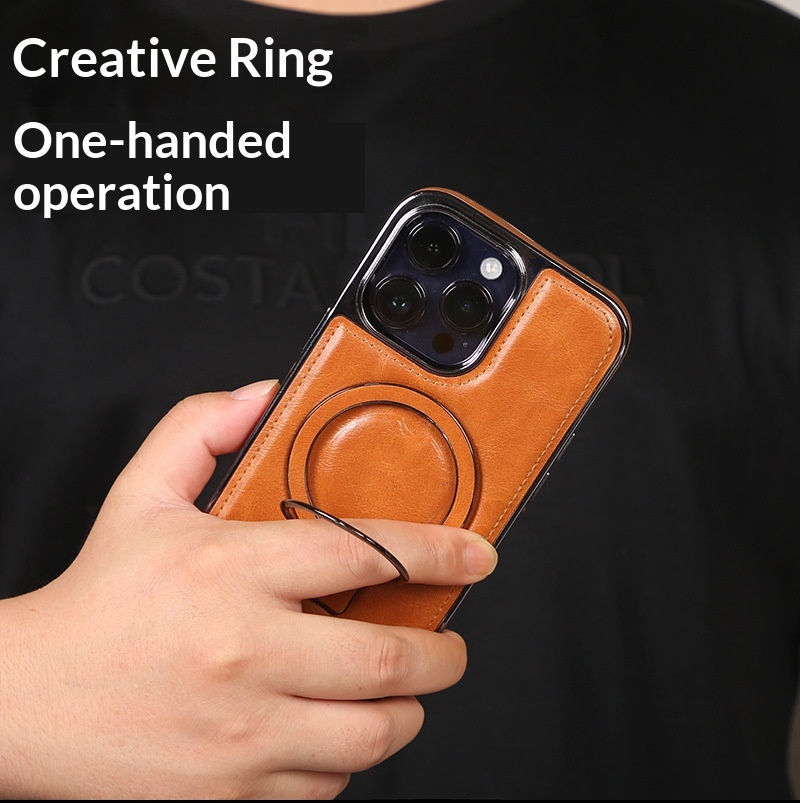 RMBMAX Compatible IPhone 17 Magnetic Phone Case 16 Pro Max Electroplated Stand Protective Cover_voghion.com